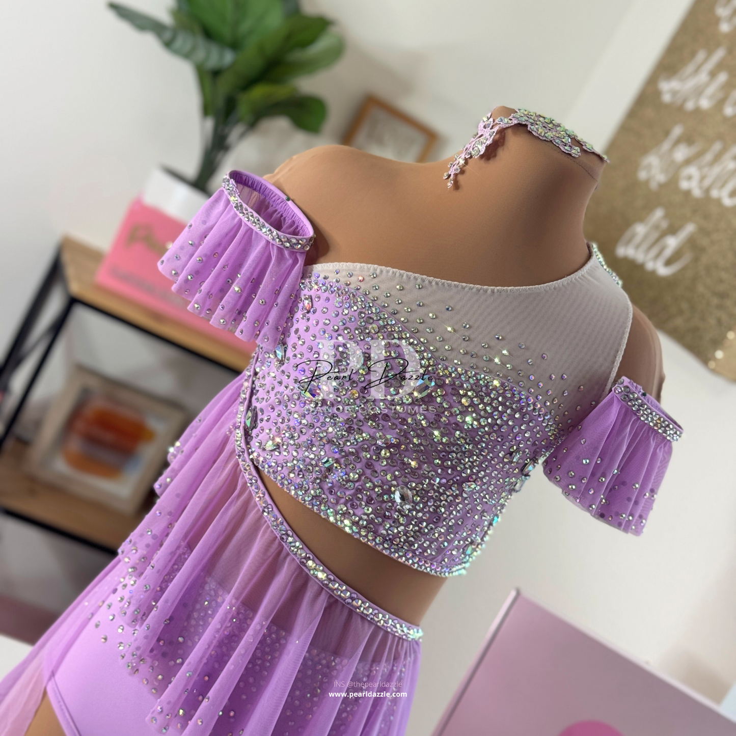 Pearl Dazzle -Lilac crystal Lyrical Costume