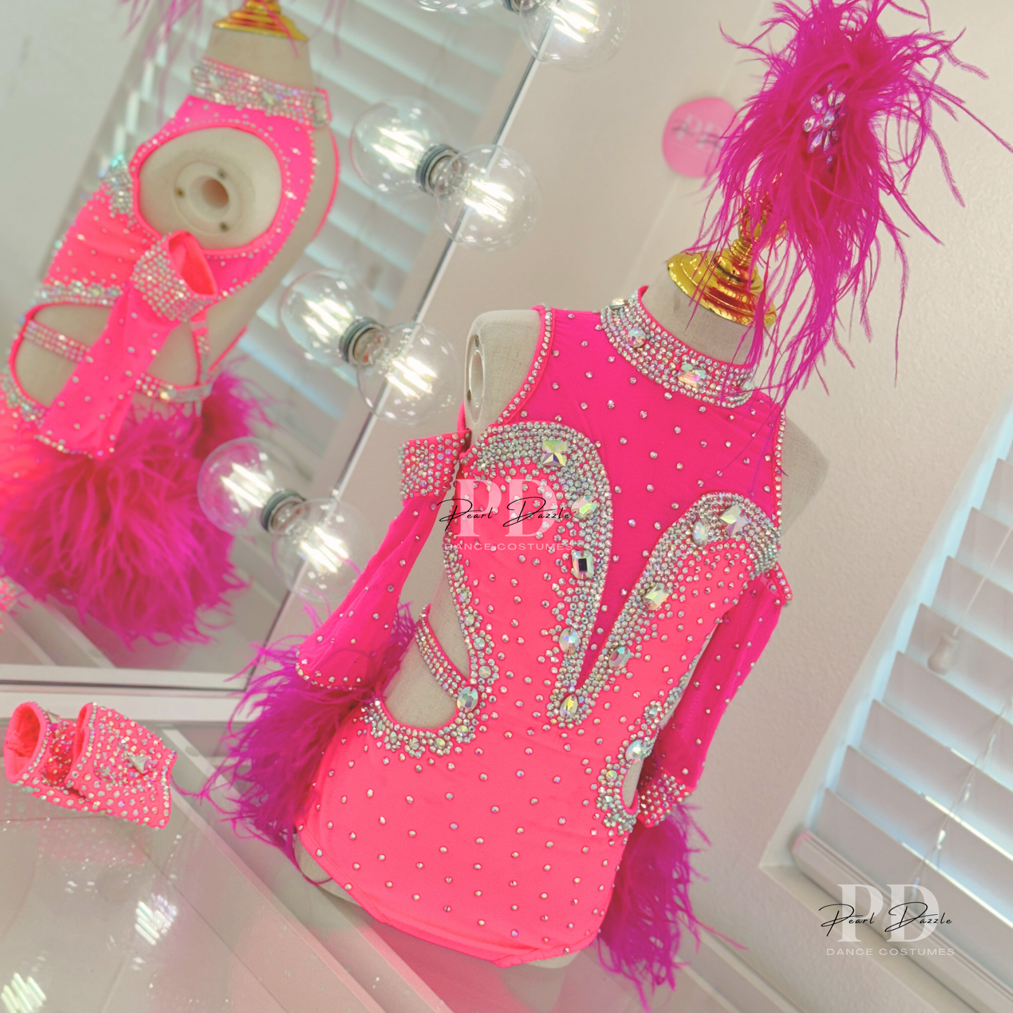 Made to order- Guava Glamour Jazz/Musical Theater Dance Costume