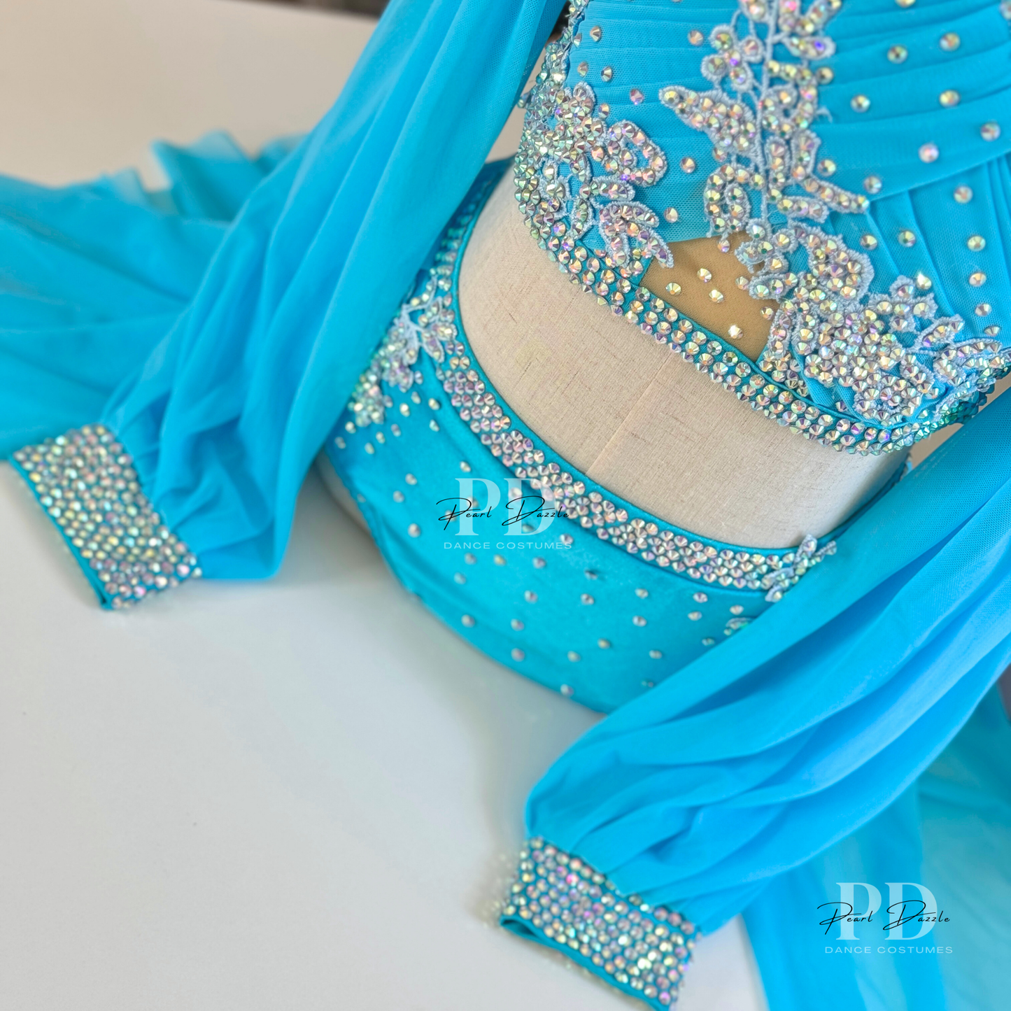 Made to order - Lake Blue Customized Lyrical Dance Costume