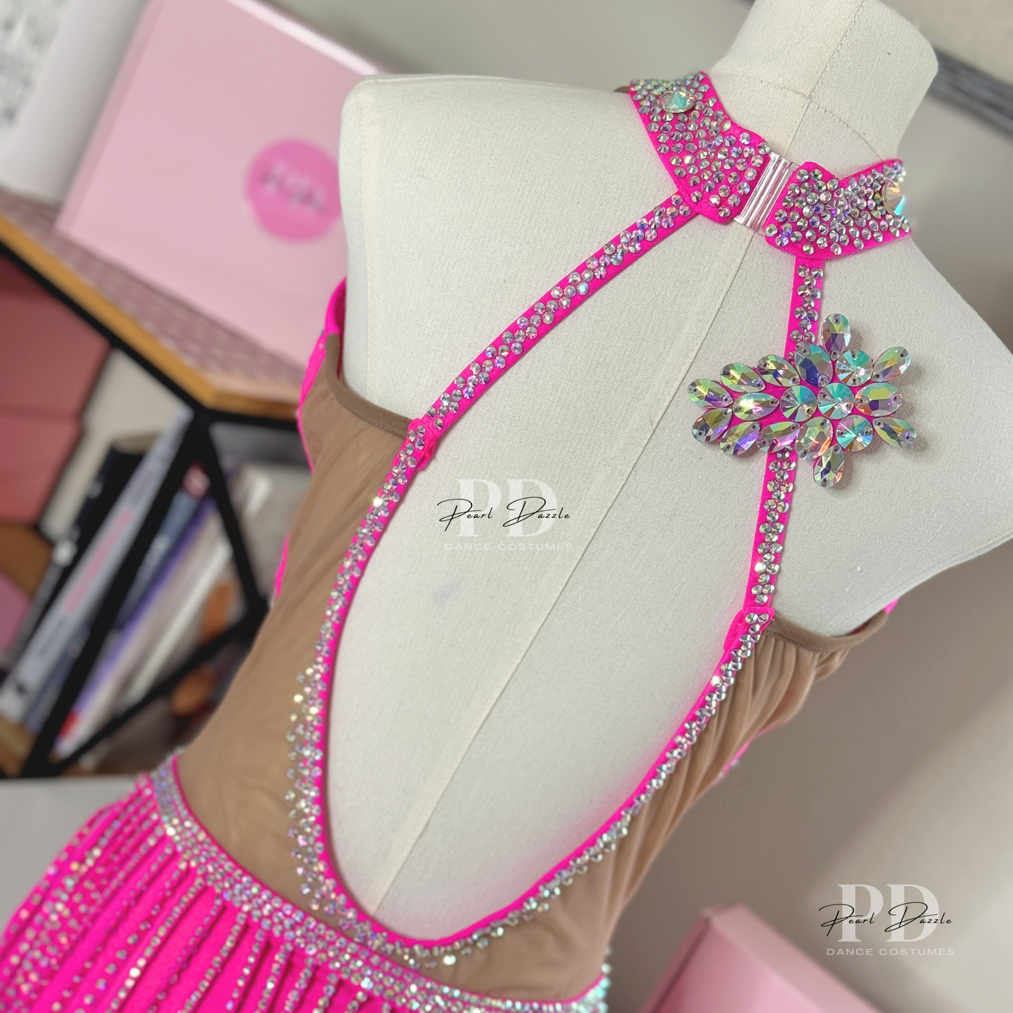 Made to order- True Pink Dazzle -Customized Jazz Dance Costume